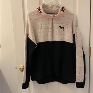 PINK Quarter-zip Sweatshirt